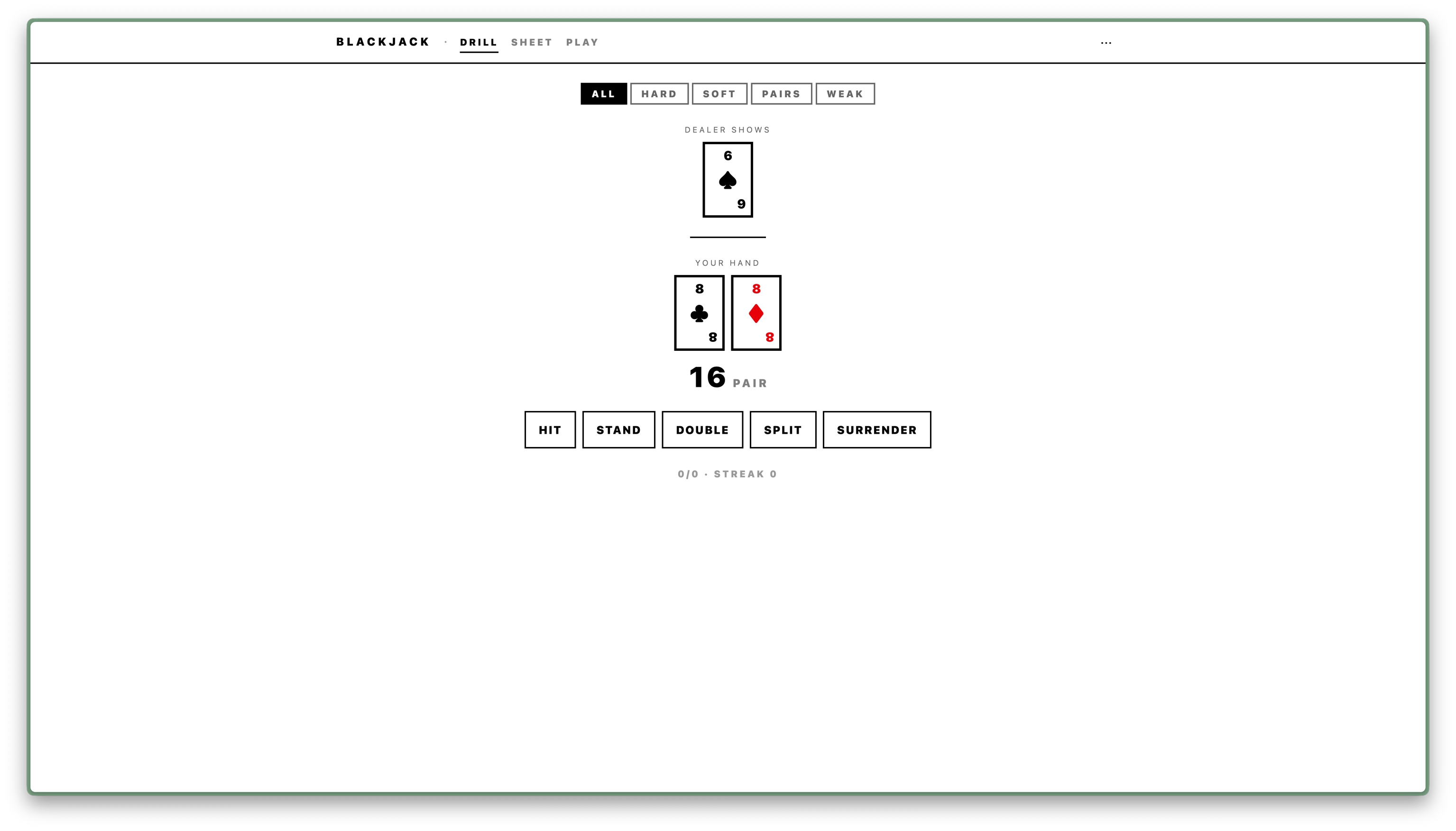 Blackjack Learner preview